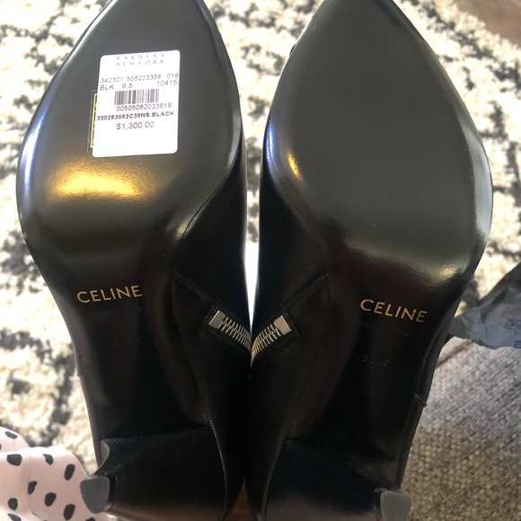 Authentic Celine Leather Boots 36.5 - Picture 7 of 10
